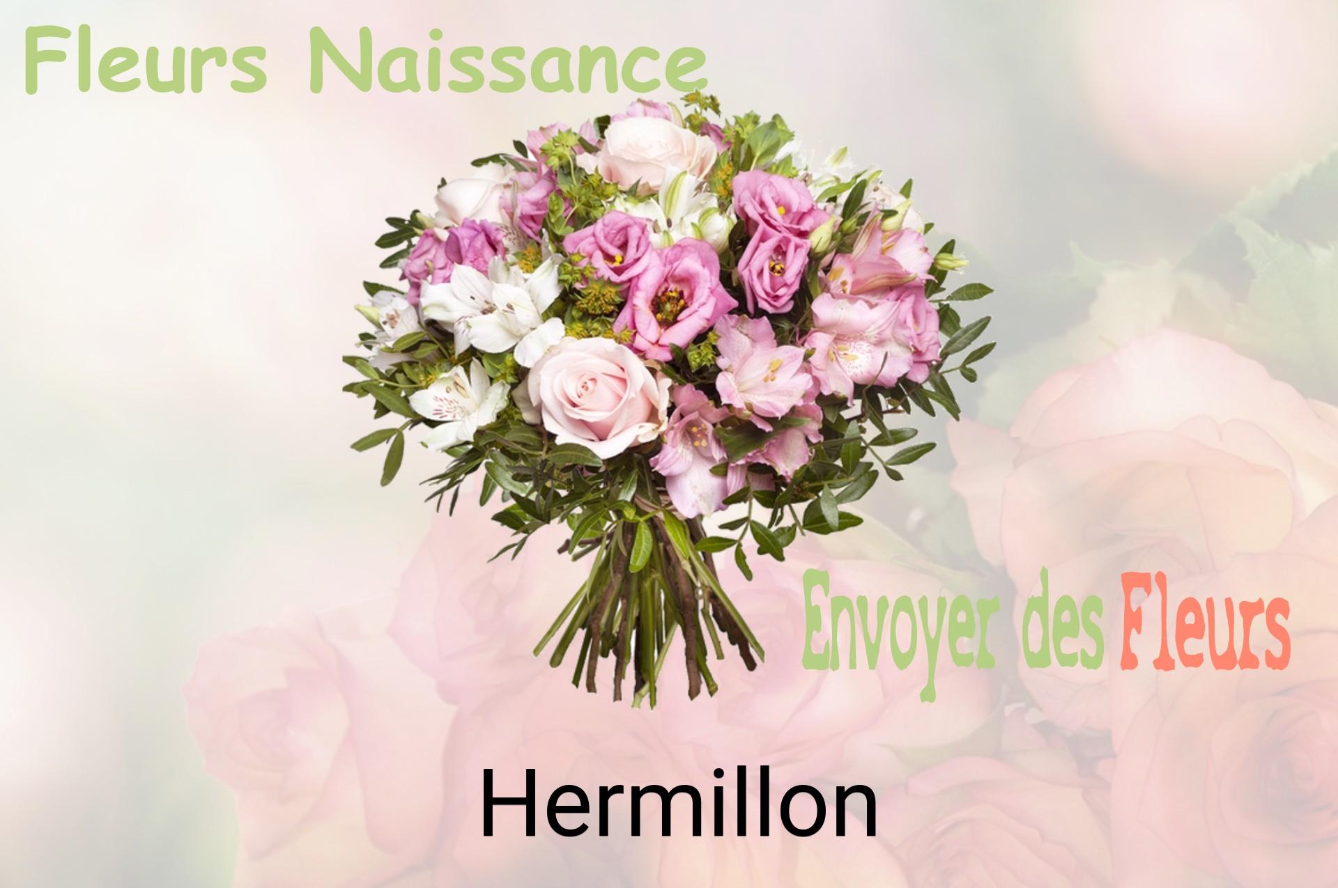 Bouquet de fleurs de naissance livré à Hermillon